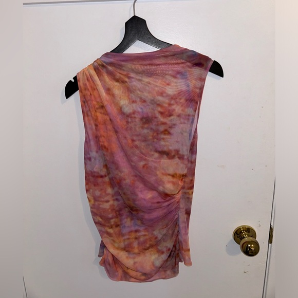 Zara Printed Tulle Top - Picture 2 of 3